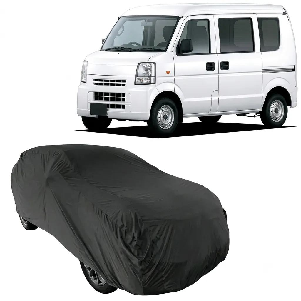 Suzuki Every Daba Premium Black Coated Car Cover | 100% Waterproof, Dustproof & Scratchless
