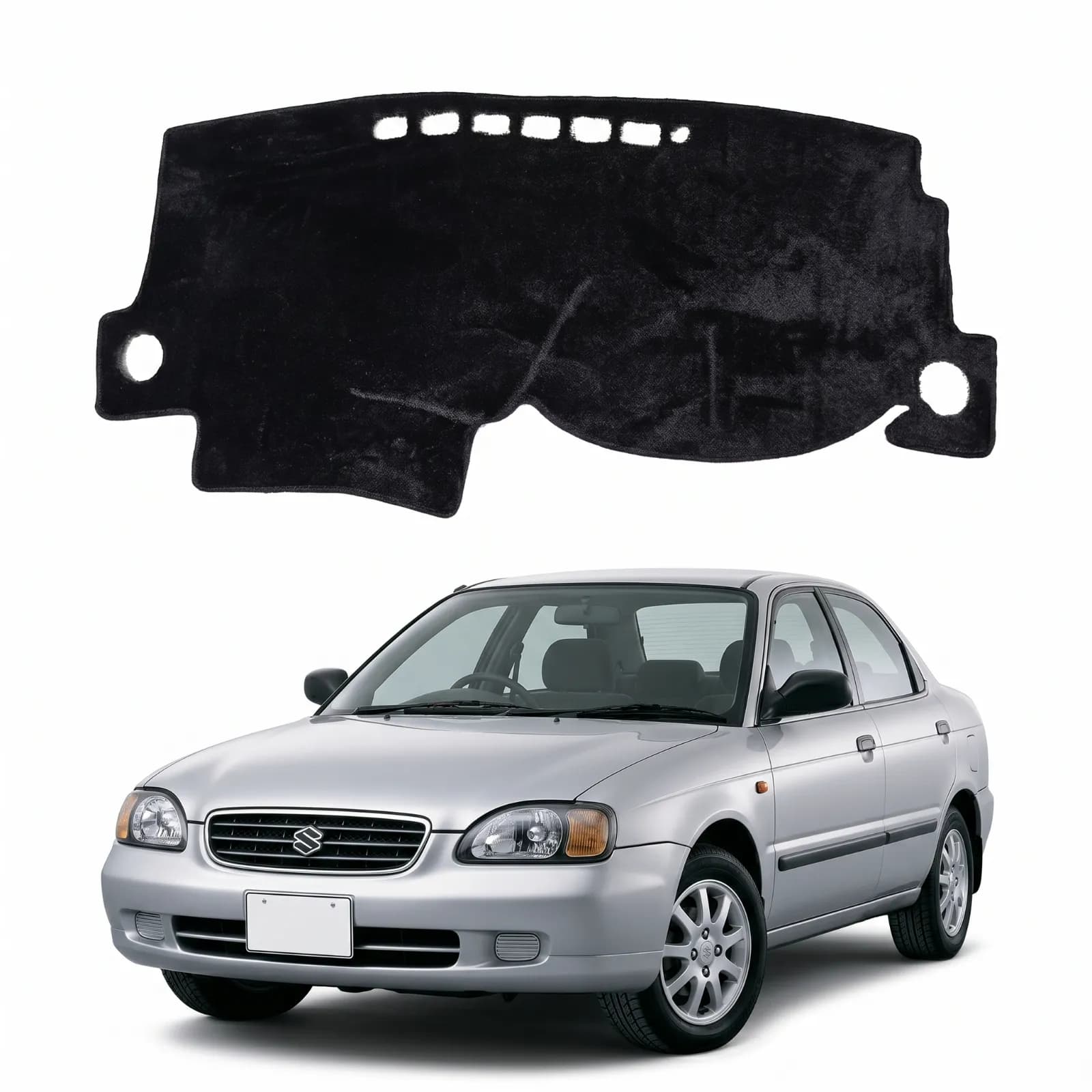Premium Velvet Dashboard Mat for Suzuki Baleno – Heat & UV Protection Dashboard Cover