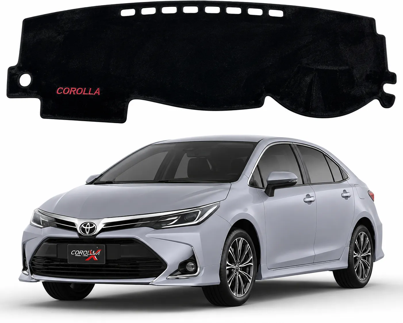 Premium velvet Toyota Corolla Dashboard Mat 