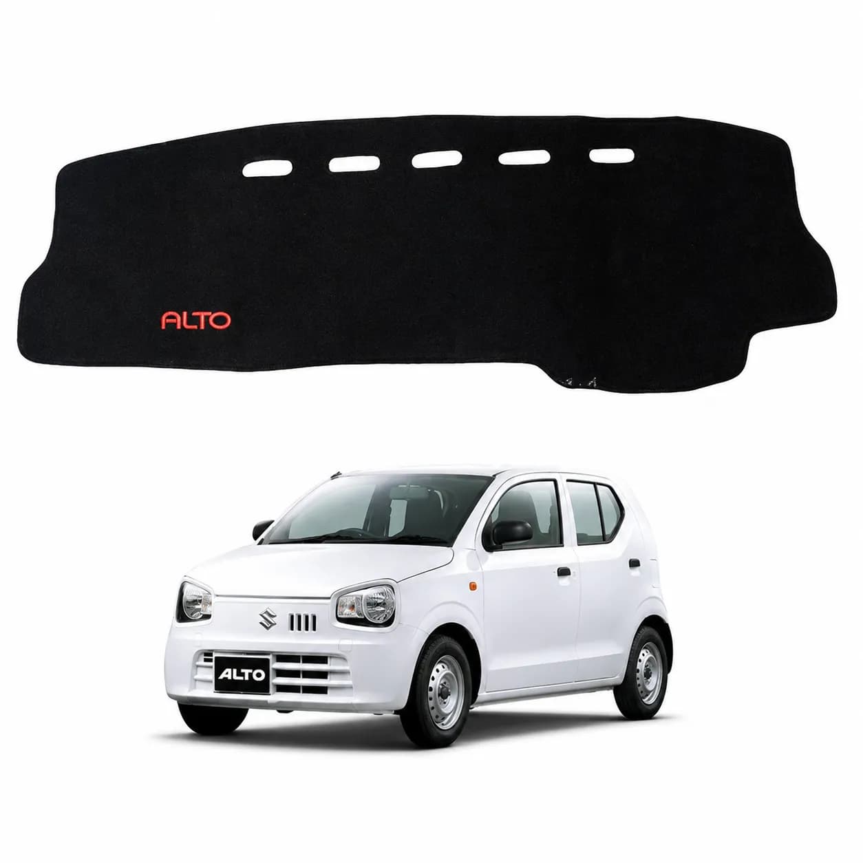 Suzuki Alto 660cc Premium Dashboard Mat – Black Car Dashboard Carpet