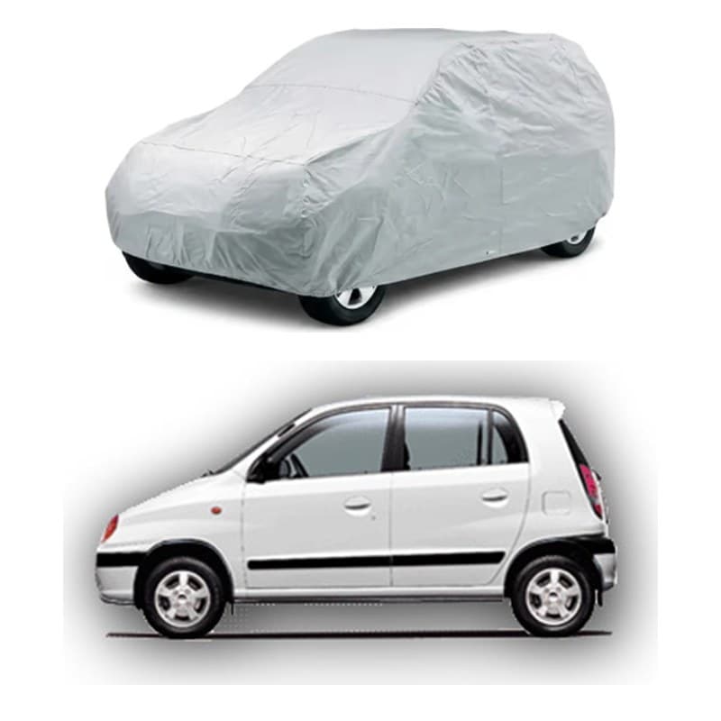 Hyundai Santro Car Top Cover - Silver Parachute