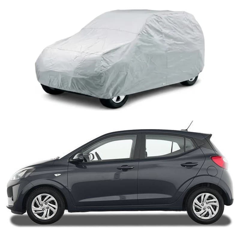 Hyundai i10 Car Top Cover - Silver Parachute