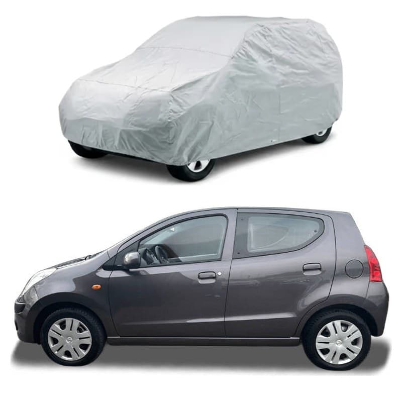 Nissan Pixo Car Top Cover - Silver Parachute