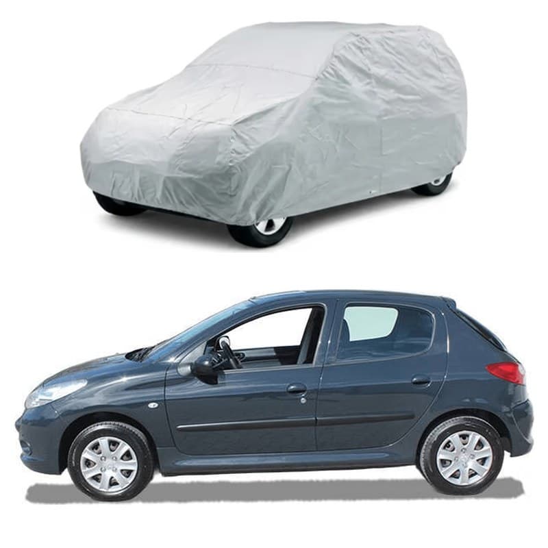Peugeot 206 Car Top Cover - Silver Parachute