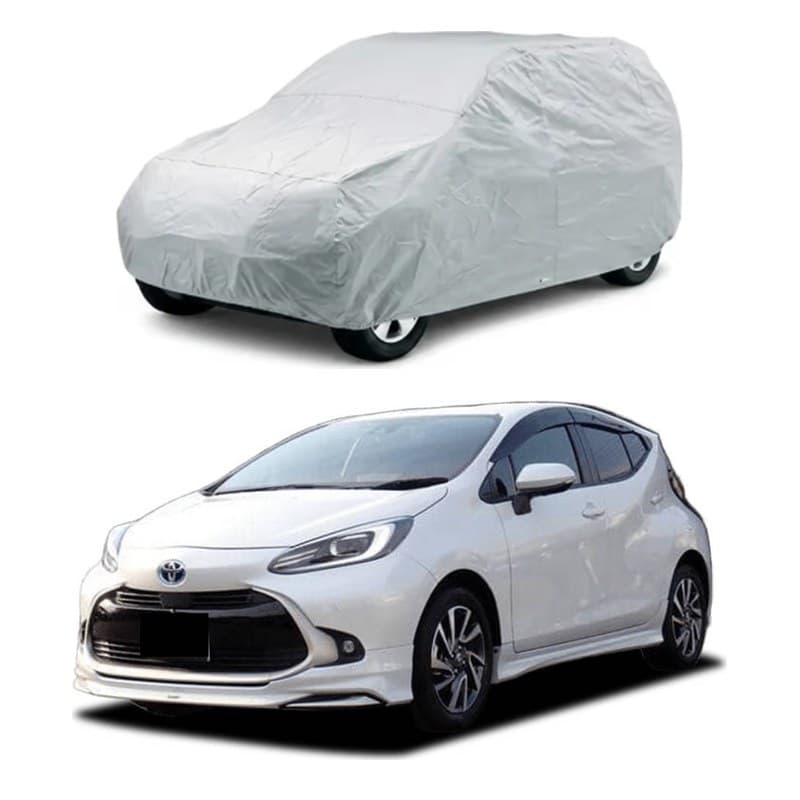 Toyota Aqua Car Top Cover - Silver Parachute
