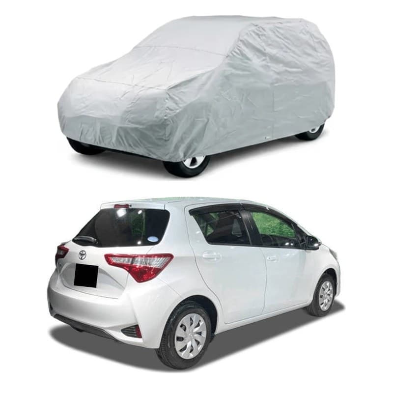 Toyota Vitz Car Top Cover - Silver Parachute
