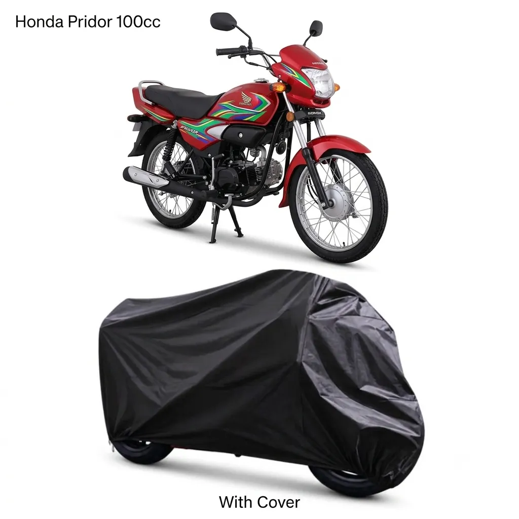 Premium Water Proof & Dustproof Bike Top Cover for Honda Pridor 100cc